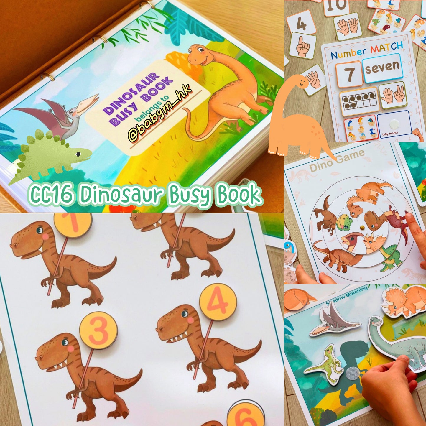 CC16 Dinosaur Busy Book 🦕🦖