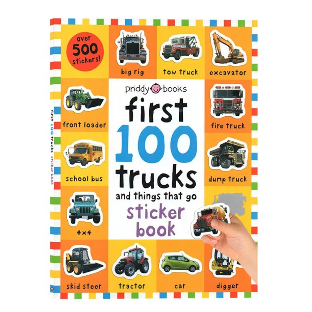 First 100 Stickers Trucks and Things That Go