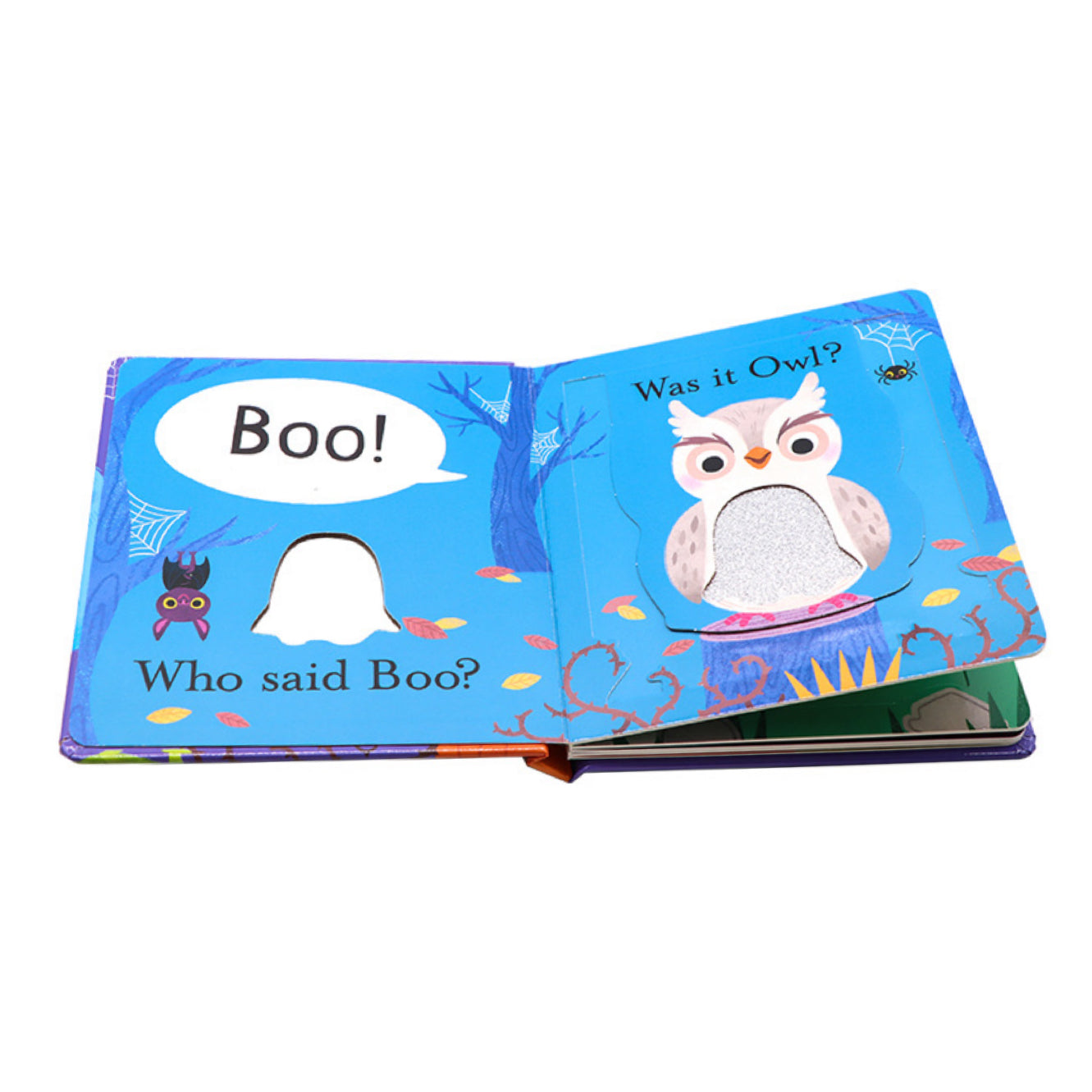 A Lift-the-flap touch and feel book: Who said Boo?