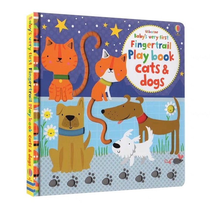 Usborne Baby’s Very First Fingertrail Playbook: Cats & Dogs