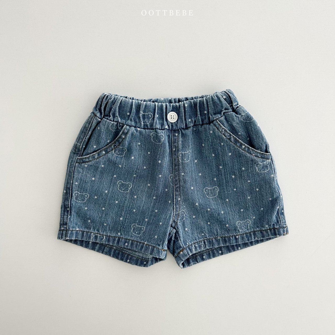 OOTTBEBE Bear Bear Denim Shorts