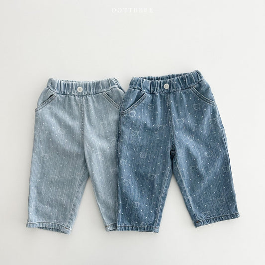 OOTTBEBE Bear Bear Denim Jeans