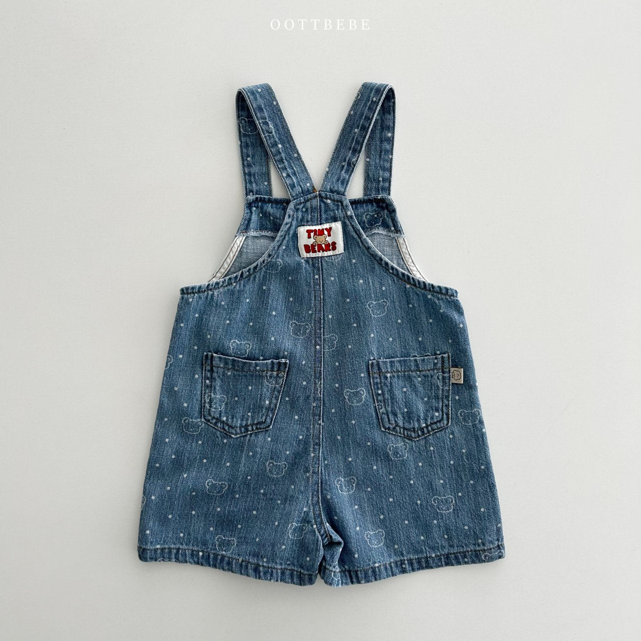 OOTTBEBE Bear Bear Denim Overalls