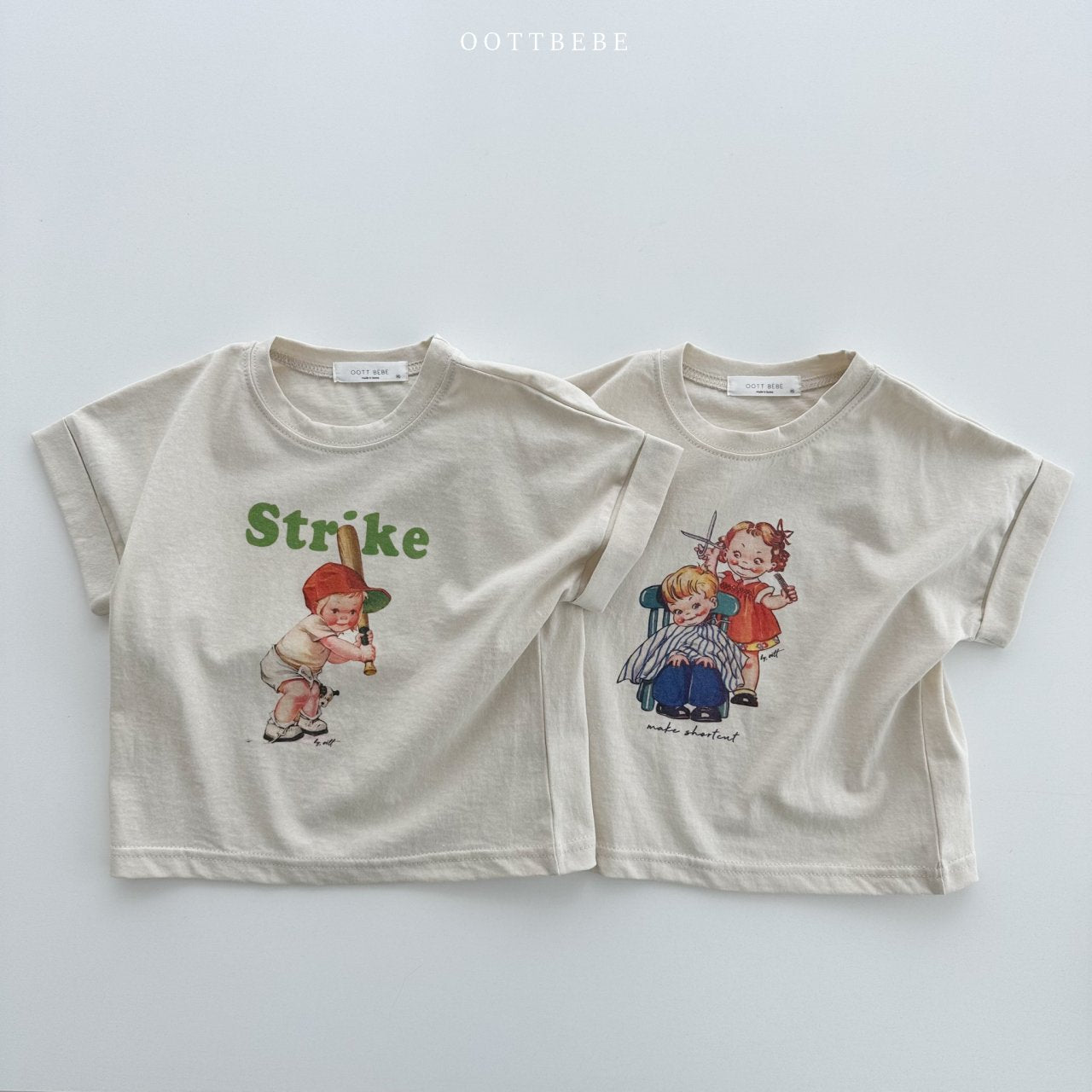 OOTTBEBE Vintage Roll-Up Tee