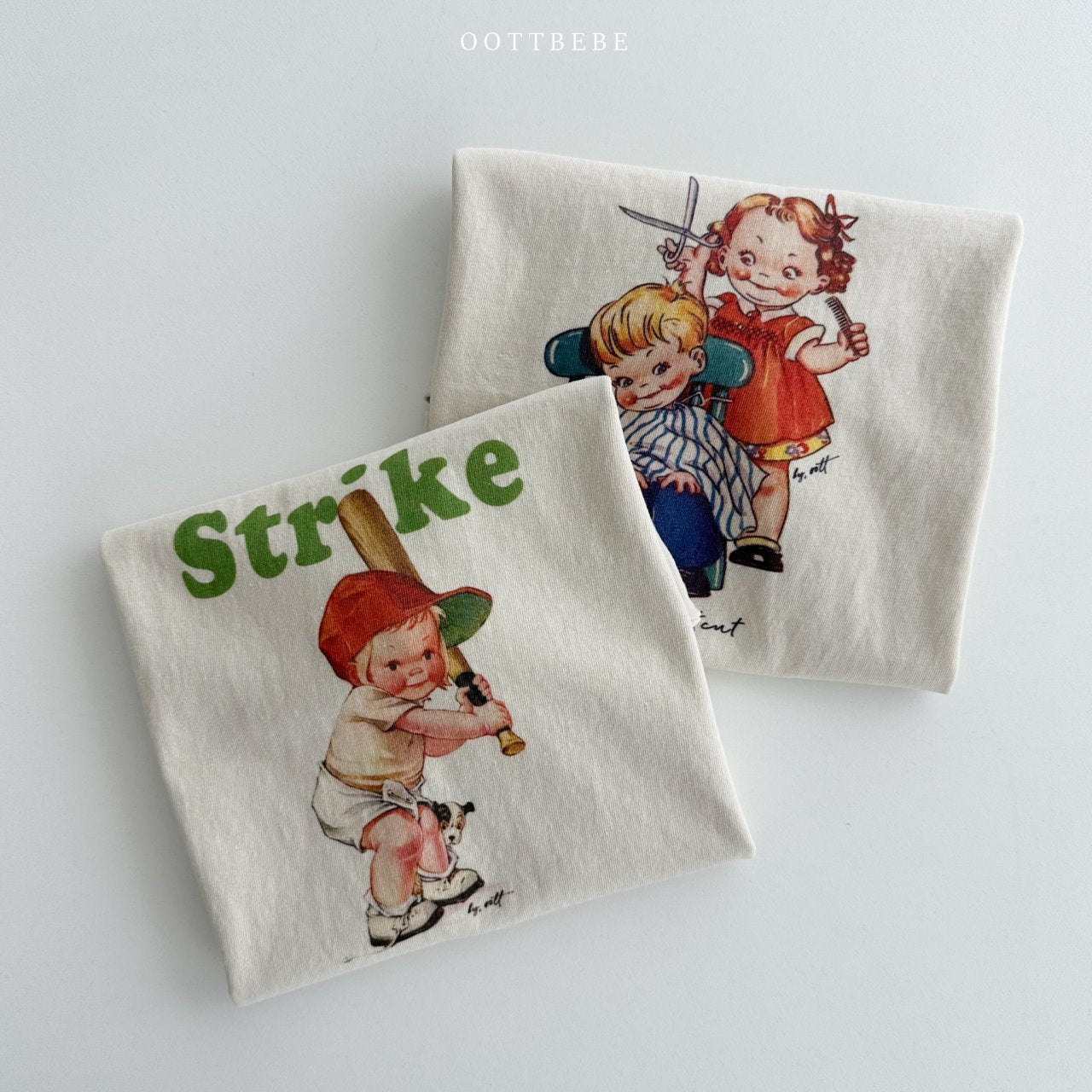 OOTTBEBE Vintage Roll-Up Tee