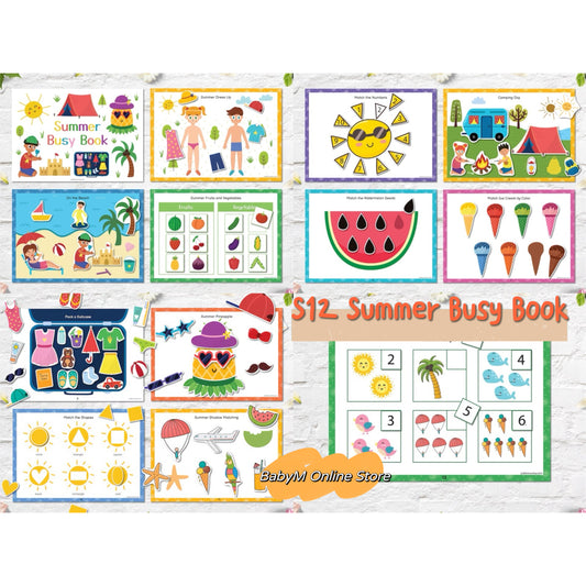 S12 夏天安靜書 Summer Busy Book