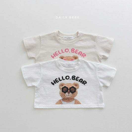 𝔻𝔸𝕀𝕃𝕐𝔹𝔼𝔹𝔼 / Sunglass Bear Crop Tee