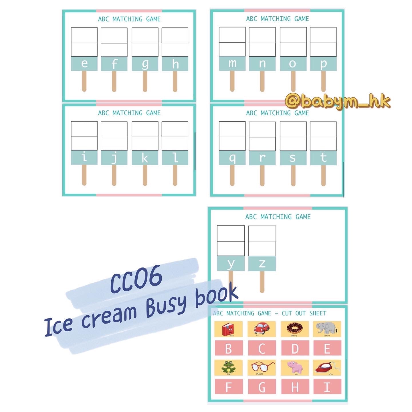 CC06 Ice Cream Busy Book