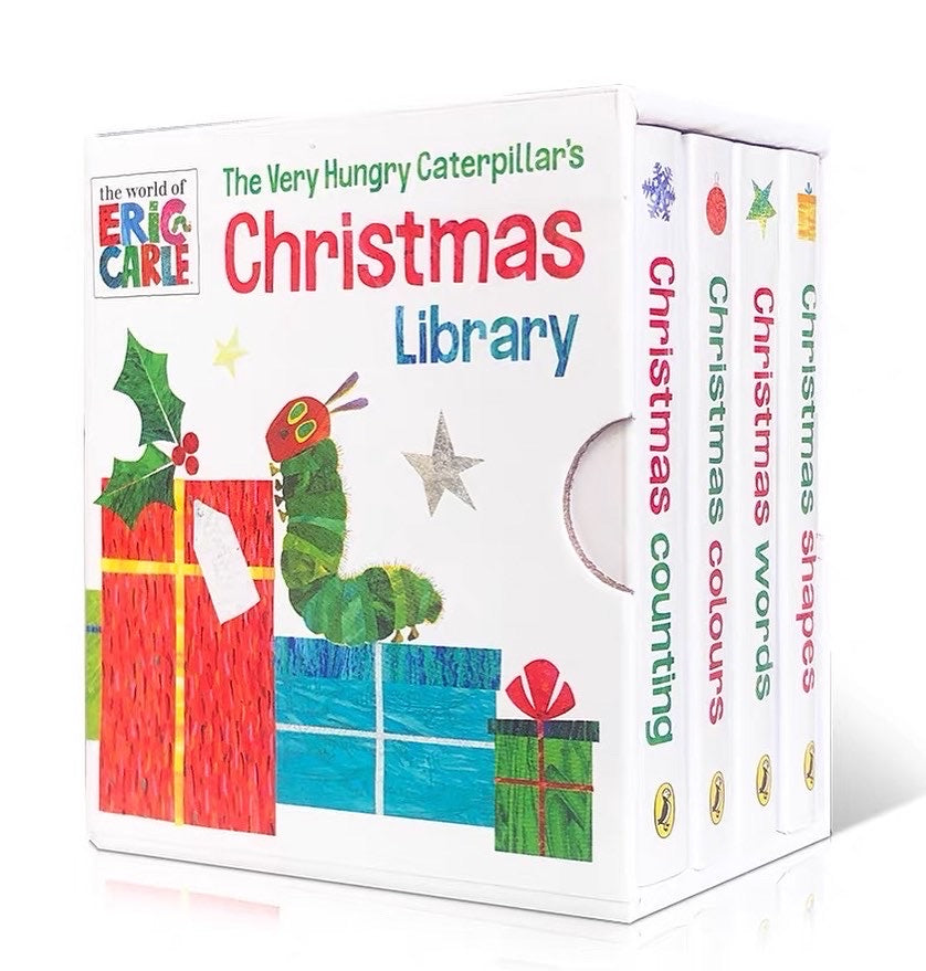 The Very Hungry's Caterpillar - Christmas Library 幼兒啟蒙手掌書 4冊