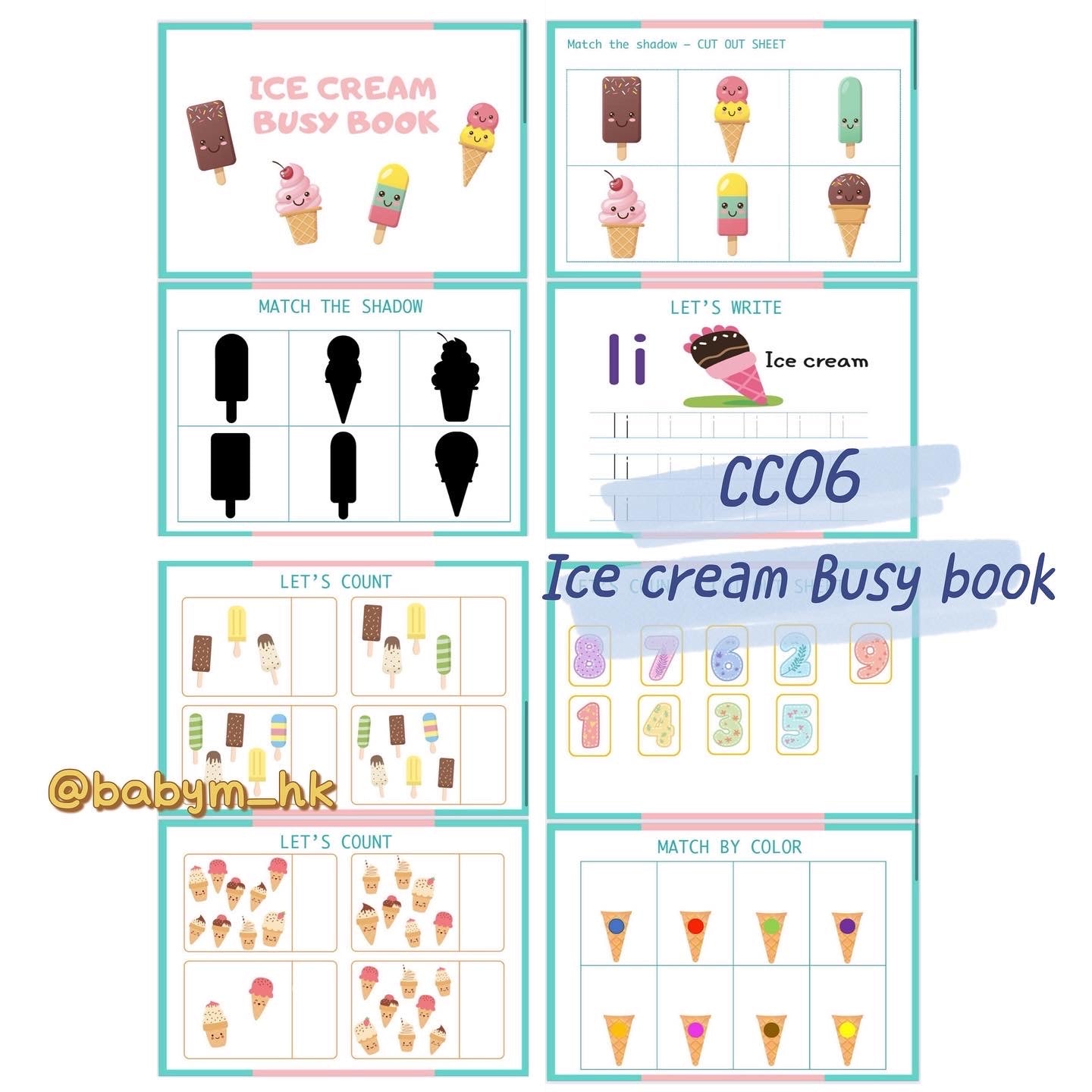 CC06 Ice Cream Busy Book