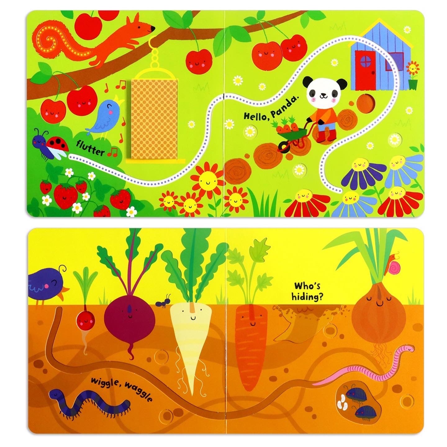 Usborne -  Baby's Very First Fingertrail Playbook: Garden