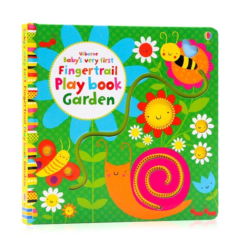 Usborne -  Baby's Very First Fingertrail Playbook: Garden