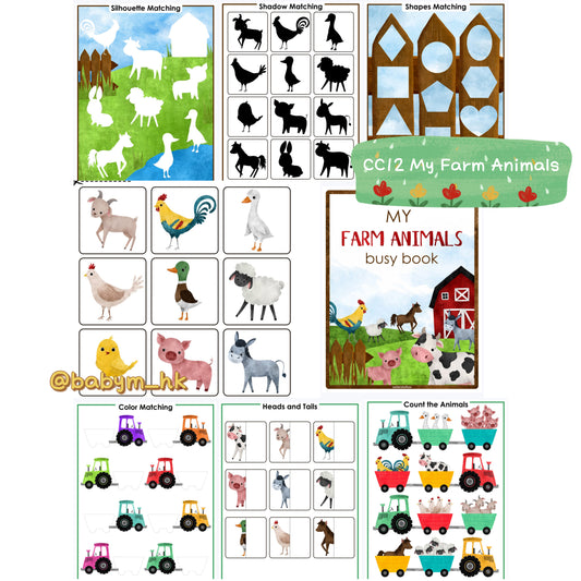 CC12 我的農場動物安靜書 My Farm Animals Busy Book