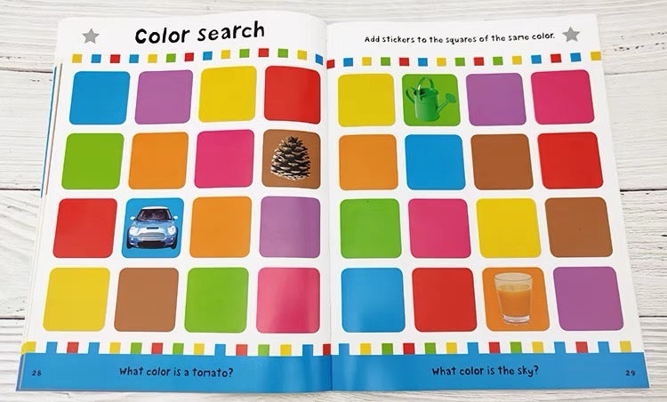 First Numbers Colors Shapes Sticker Book